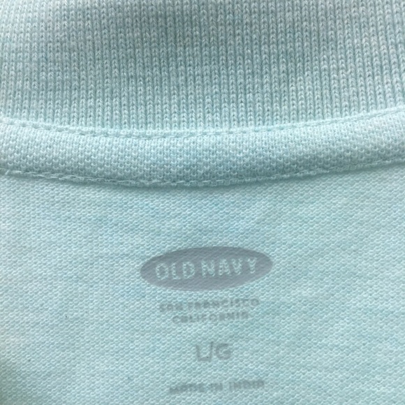 Spring Green Old Navy Polo shirt.  Worn once!! - Picture 2 of 2